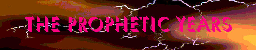 The prophetic years name on a sky of  stormy judgment implying impending judgment during the time of the great tribulation of the end times