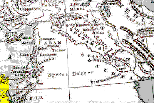 A map of the area of ancient Babylon