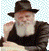 Jewish rabbi waving